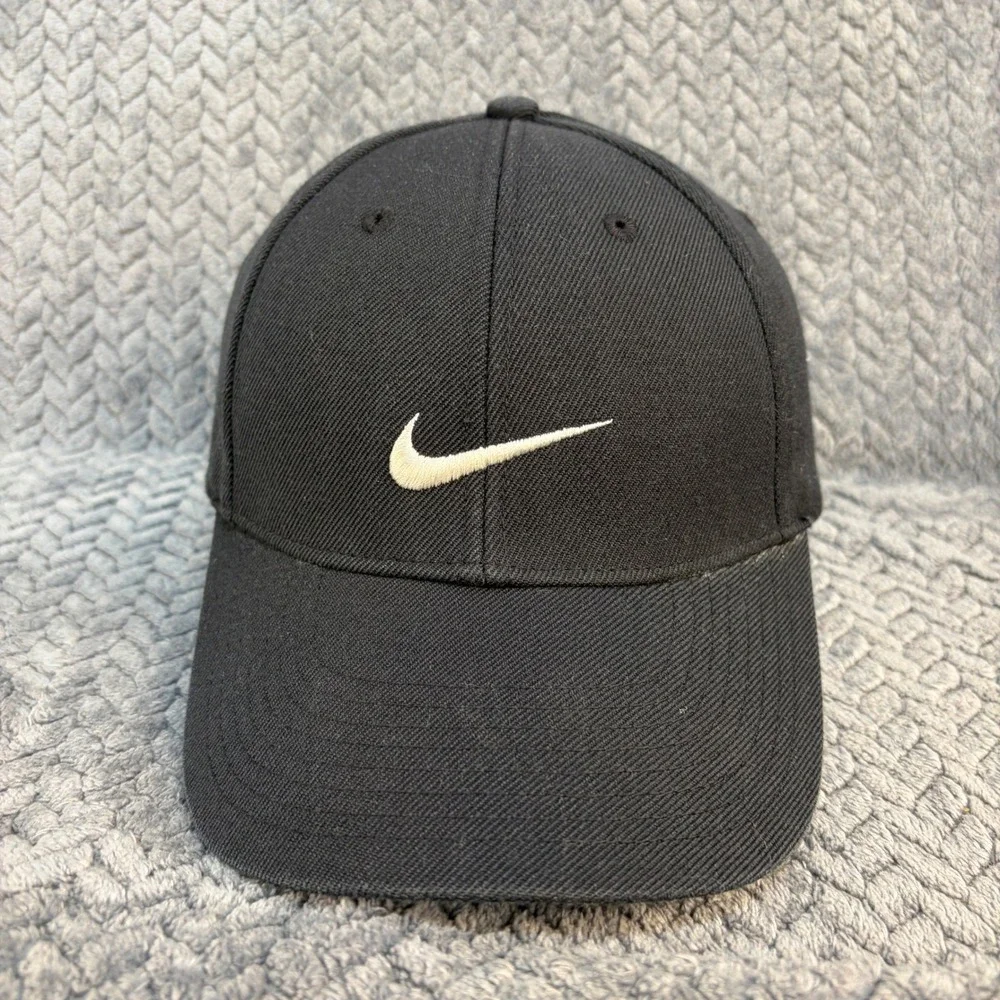 Nike Swoosh Baseball Cap Black Adjustable Just Do It Hat